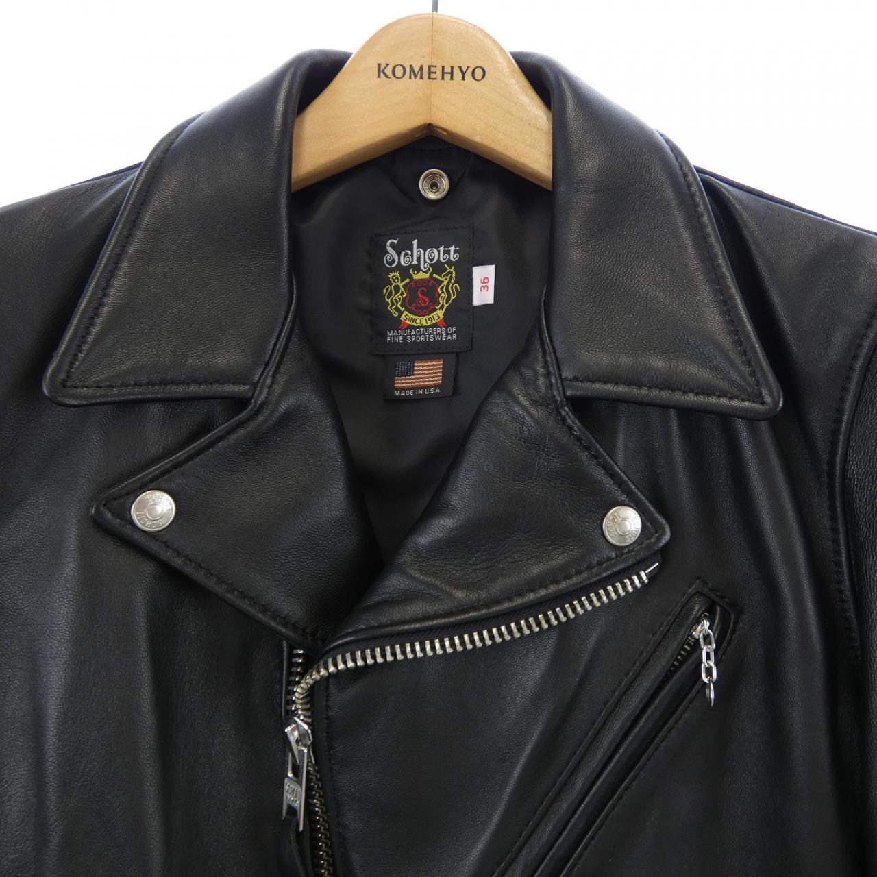 短外套SCHOTT 7823950089皮革骑士夹克