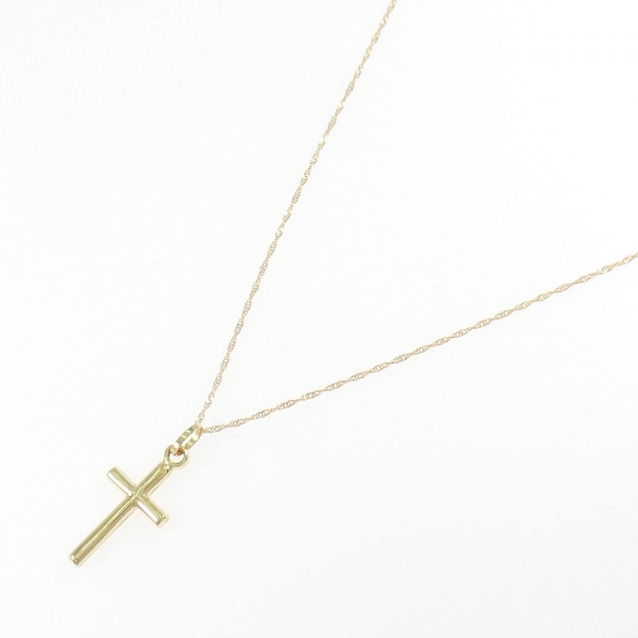 K18YG クロス ネックレス