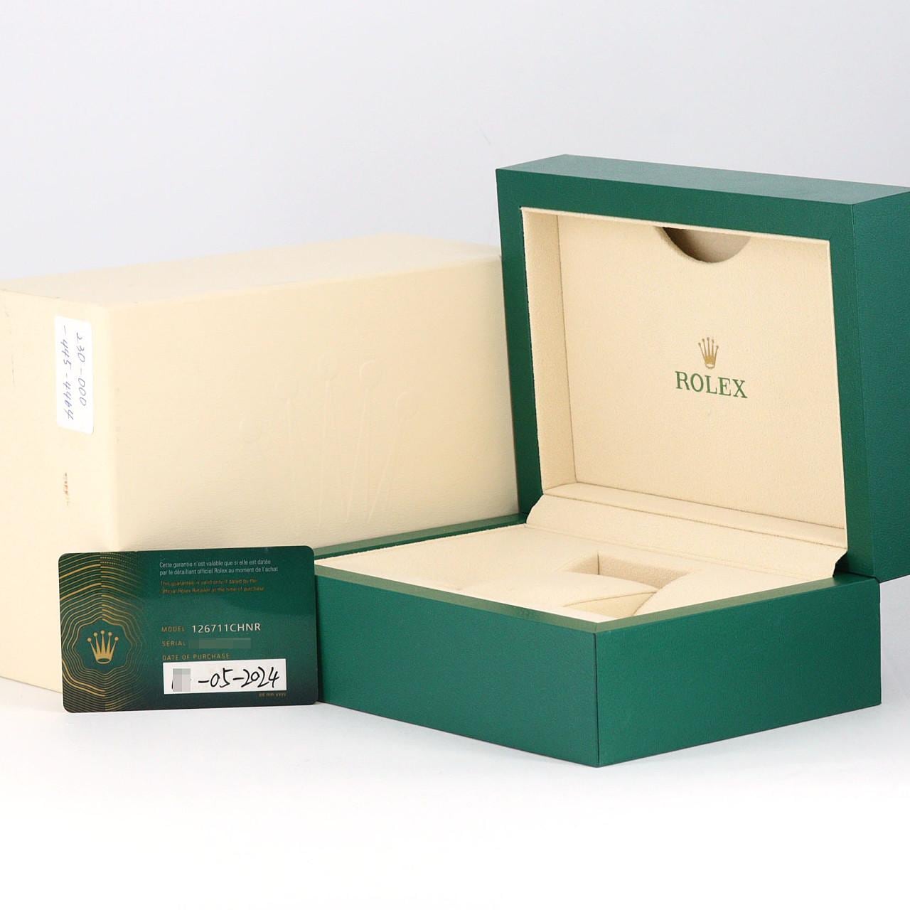 ロレックス GMTマスターⅡ 126711CHNR SSxPG 自動巻 ランダム番