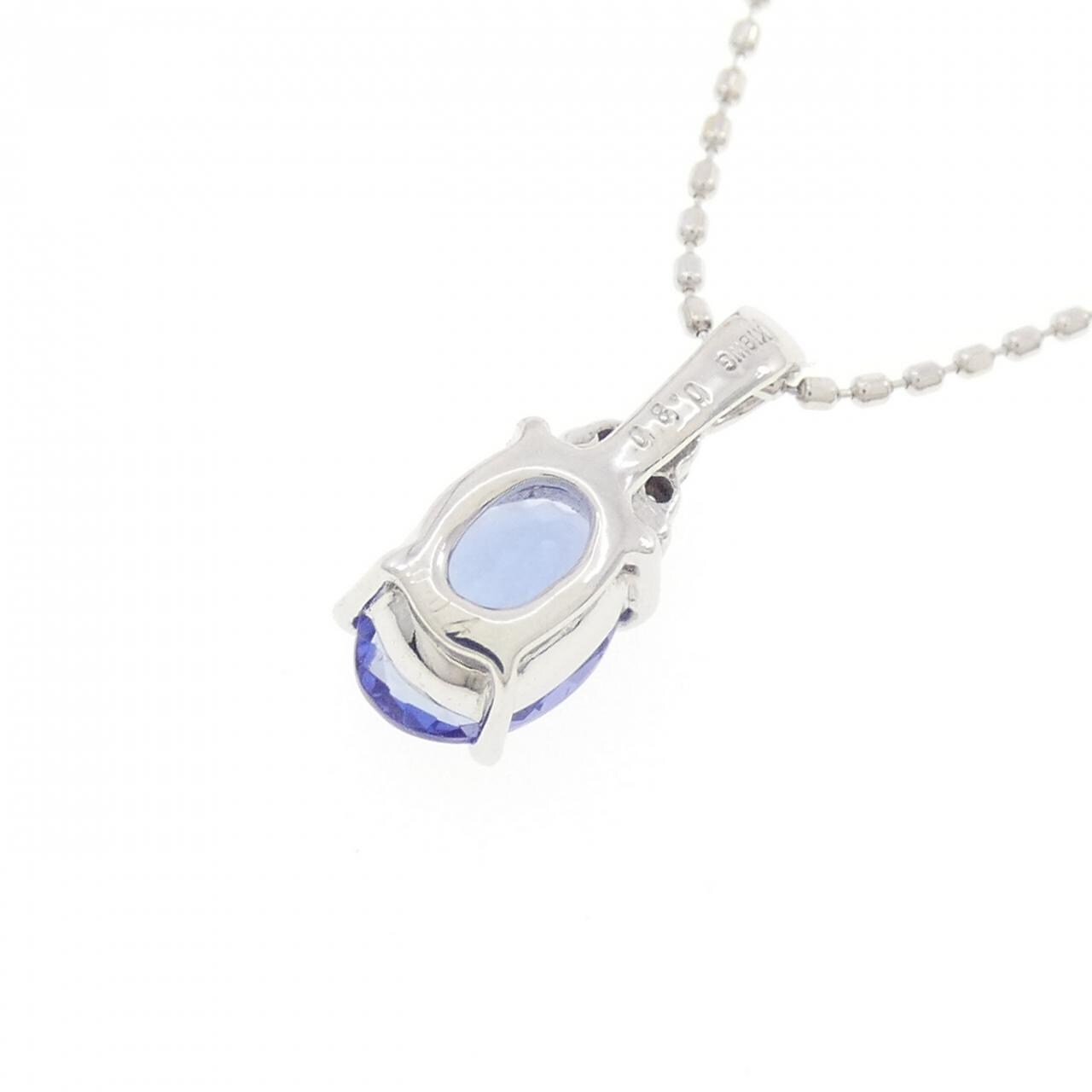K18WG タンザナイト ネックレス 0.80CT