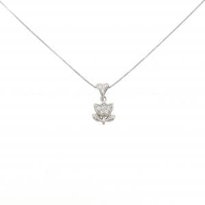 PT900/PT850 チューリップ ダイヤモンド ネックレス 0.07CT