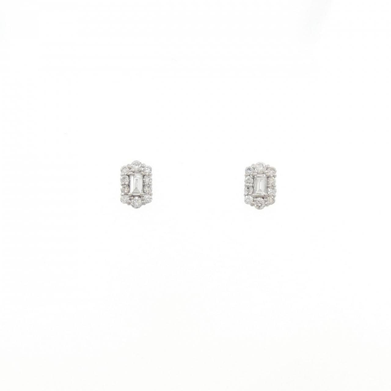 PT900 ダイヤモンド ピアス 0.20CT