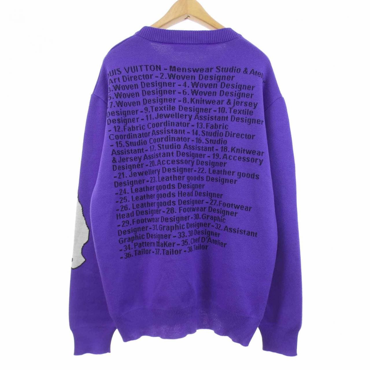 ルイヴィトン LOUIS VUITTON スタジオジャカードクルーネック HNN93WZLL ニット