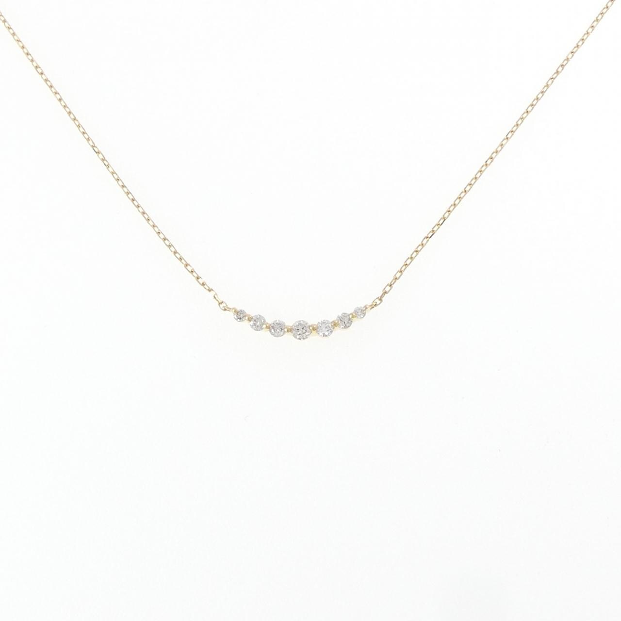 アガット ダイヤモンド ネックレス 0.1CT