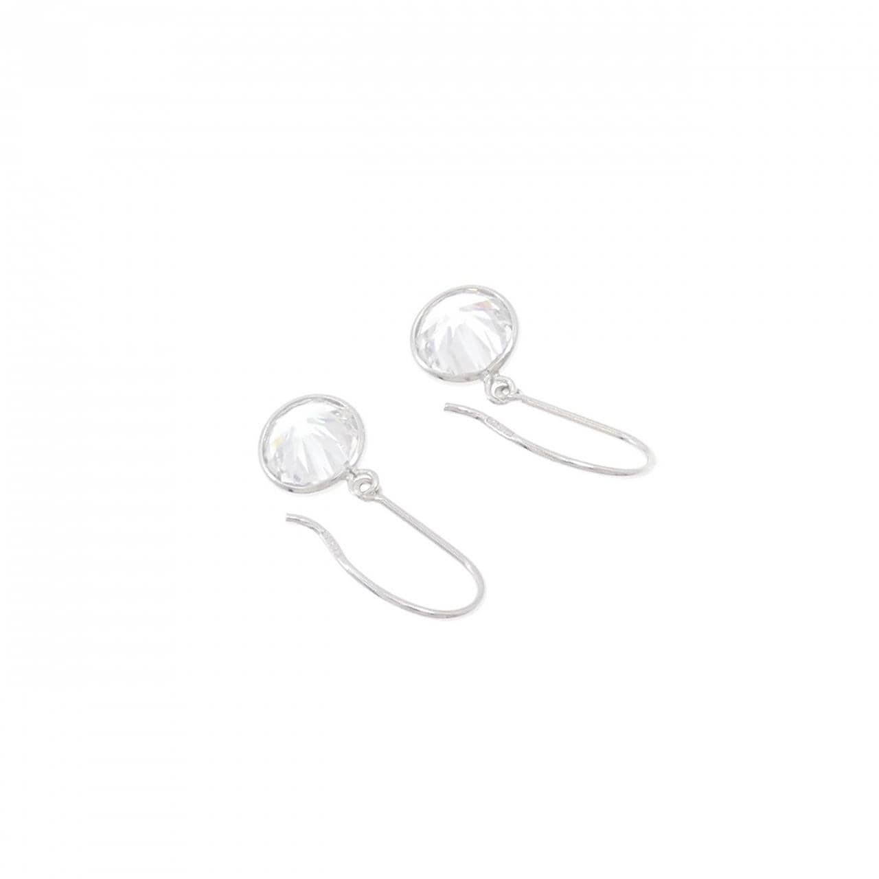 K18WG キュービック ピアス