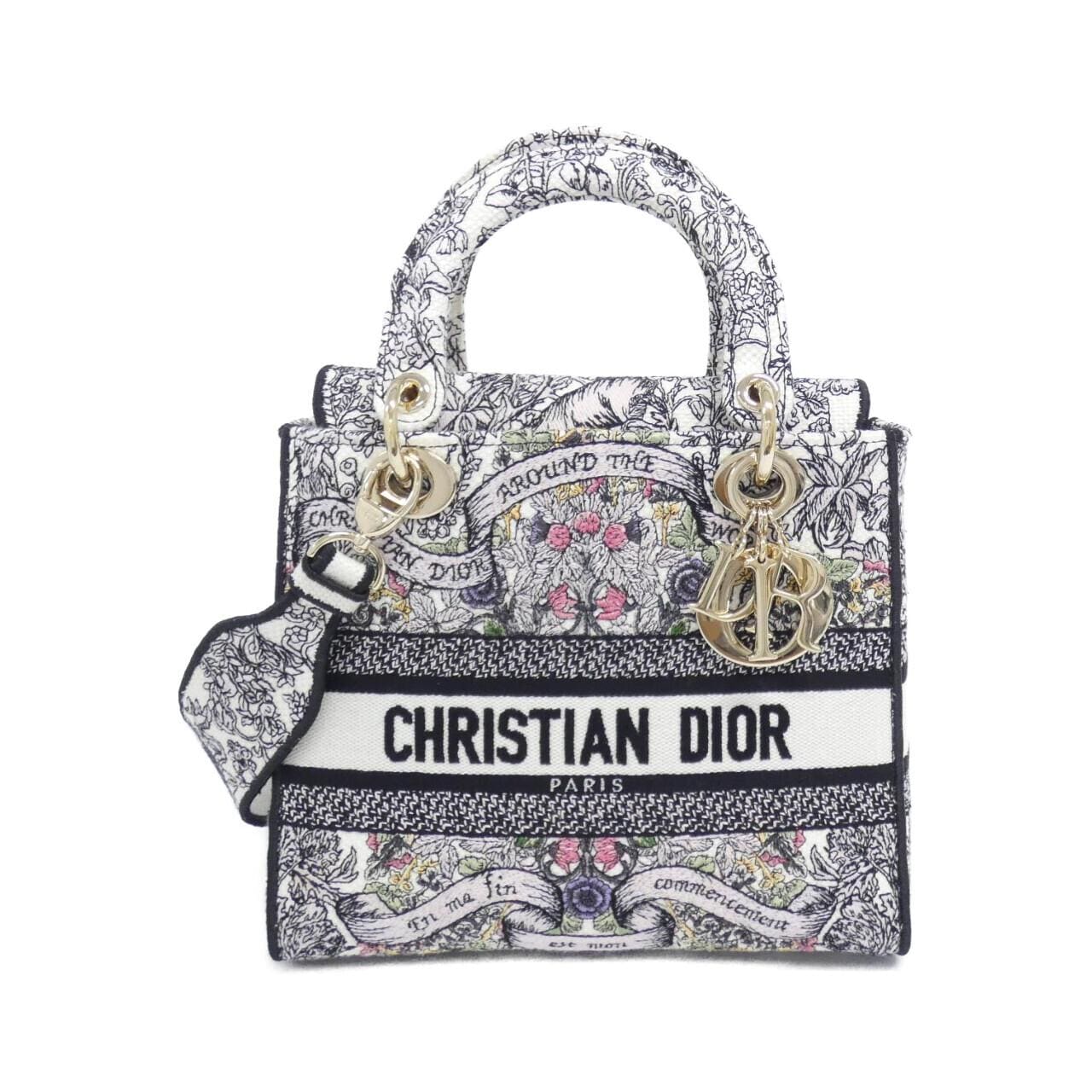 クリスチャンディオール DIOR AROUND THE WORLD レディ D-ライト ミディアム M0565OEDO バッグ