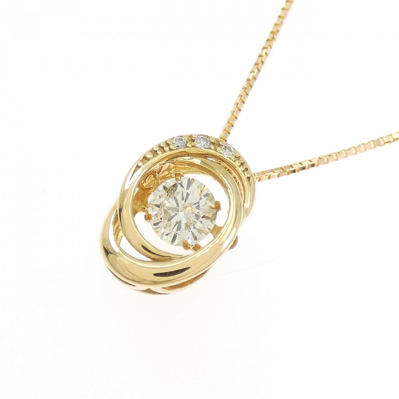 K18YG ダイヤモンド ネックレス 0.35CT