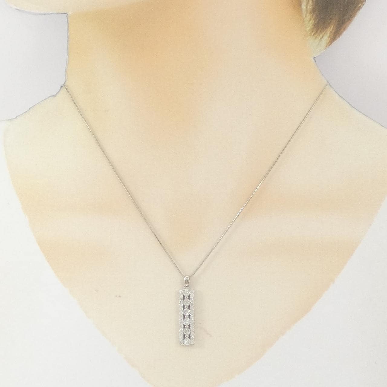 PT900/PT850 ダイヤモンド ネックレス 1.00CT
