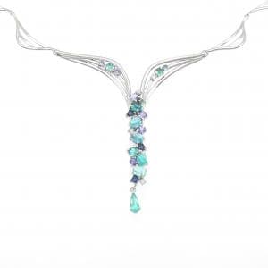 水野薫子 カラーストーン ネックレス