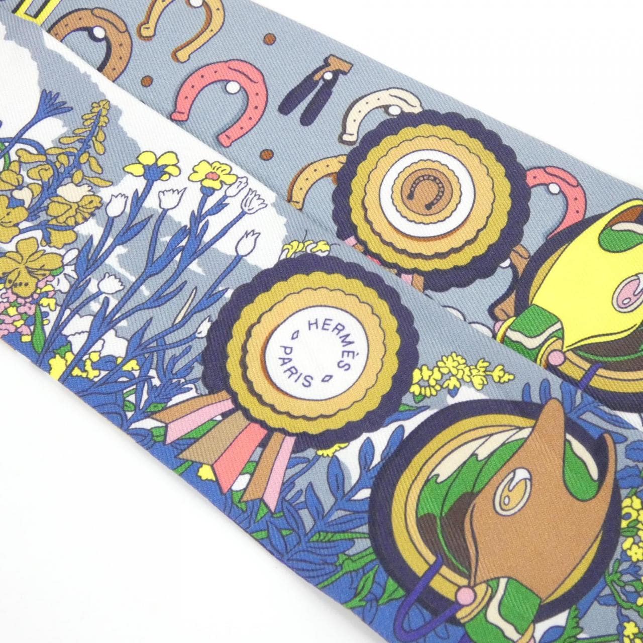 エルメス PONY PIT STOP ツイリー 064207S スカーフ