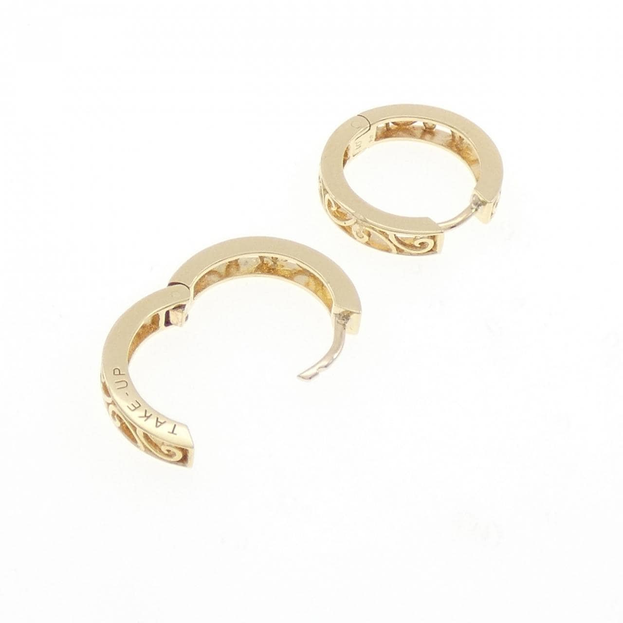 K14YG ダイヤモンド ピアス 0.02CT