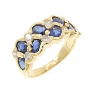 K18YG サファイヤ リング 1.75CT