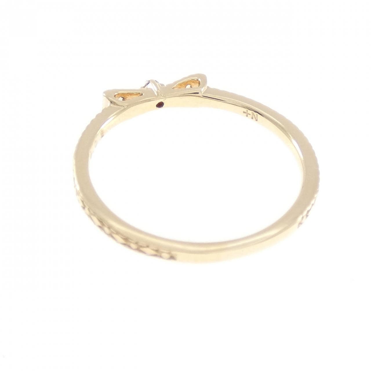 ノジェス リボン ダイヤモンド リング 0.02CT