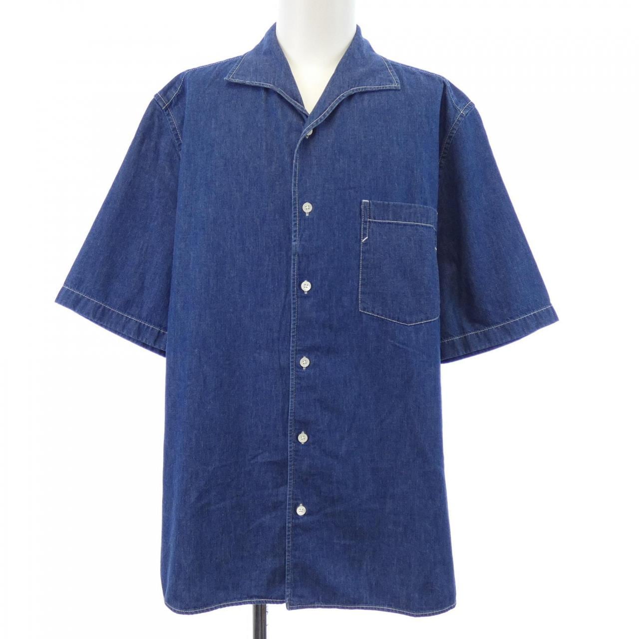エルメス HERMES シャークカラー シャツ 656221HA S／Sシャツ