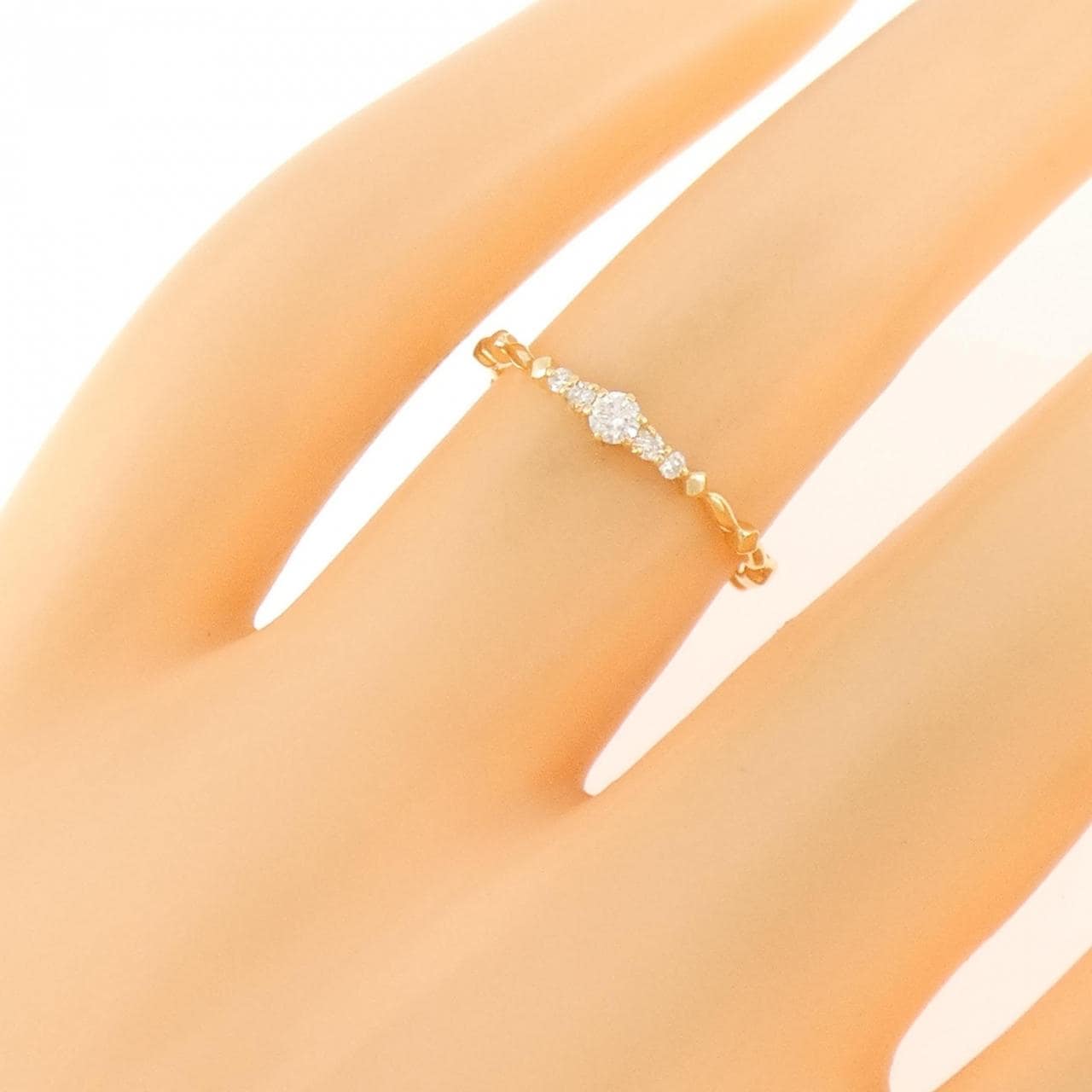 アガット ダイヤモンド リング 0.08CT