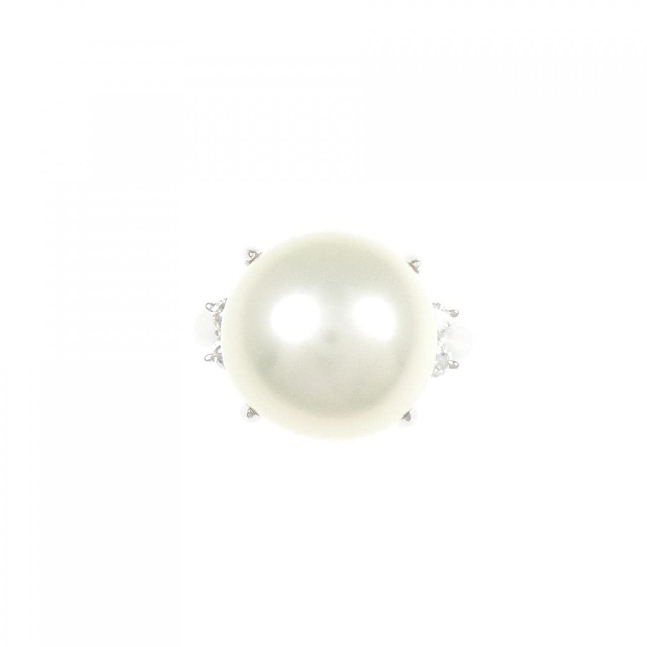 PT White Butterfly Pearl Ring 13.5mm