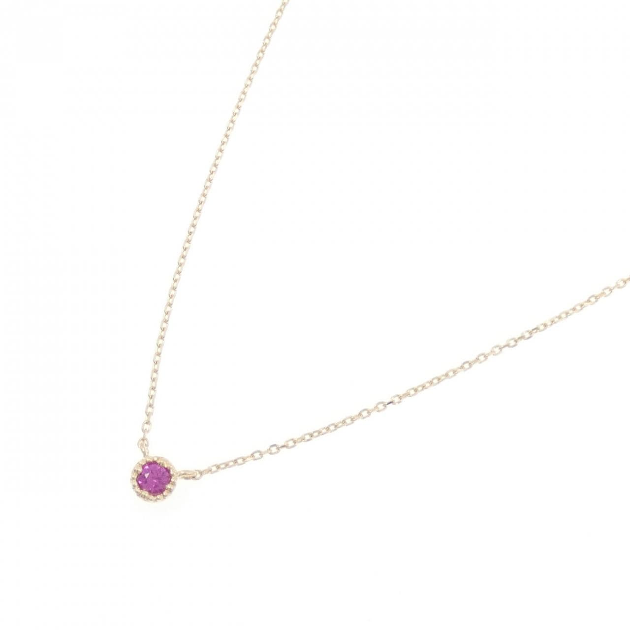 K10YG紅寶石項鏈