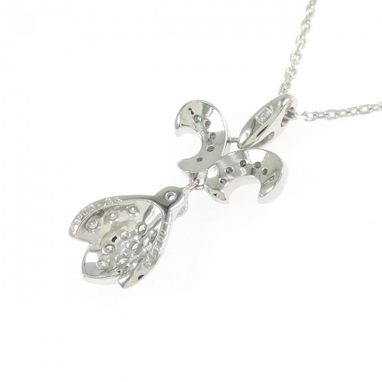 ロイヤル アッシャー ダイヤモンド ネックレス 0.35CT