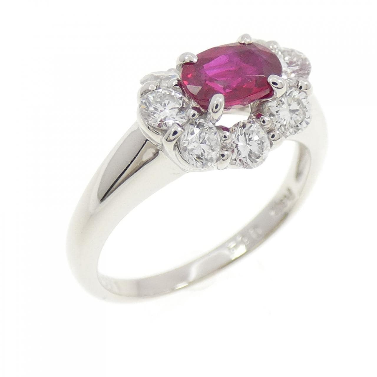 PT900 ルビー リング 0.64CT
