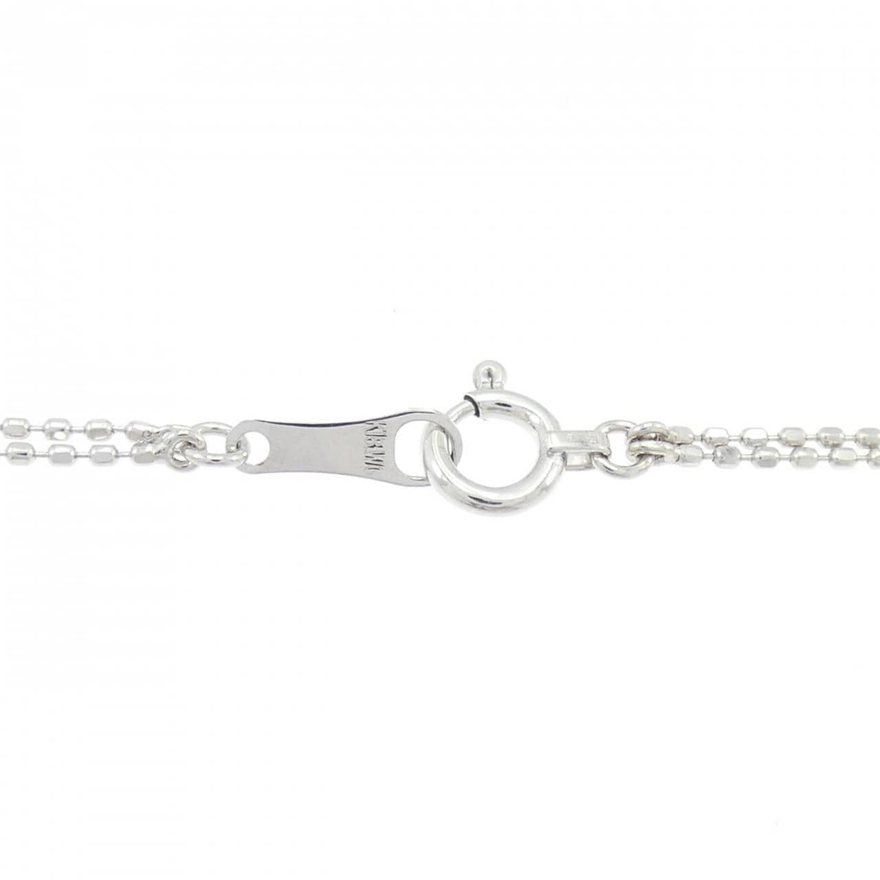 K18WG クロス ダイヤモンド ブレスレット 0.10CT