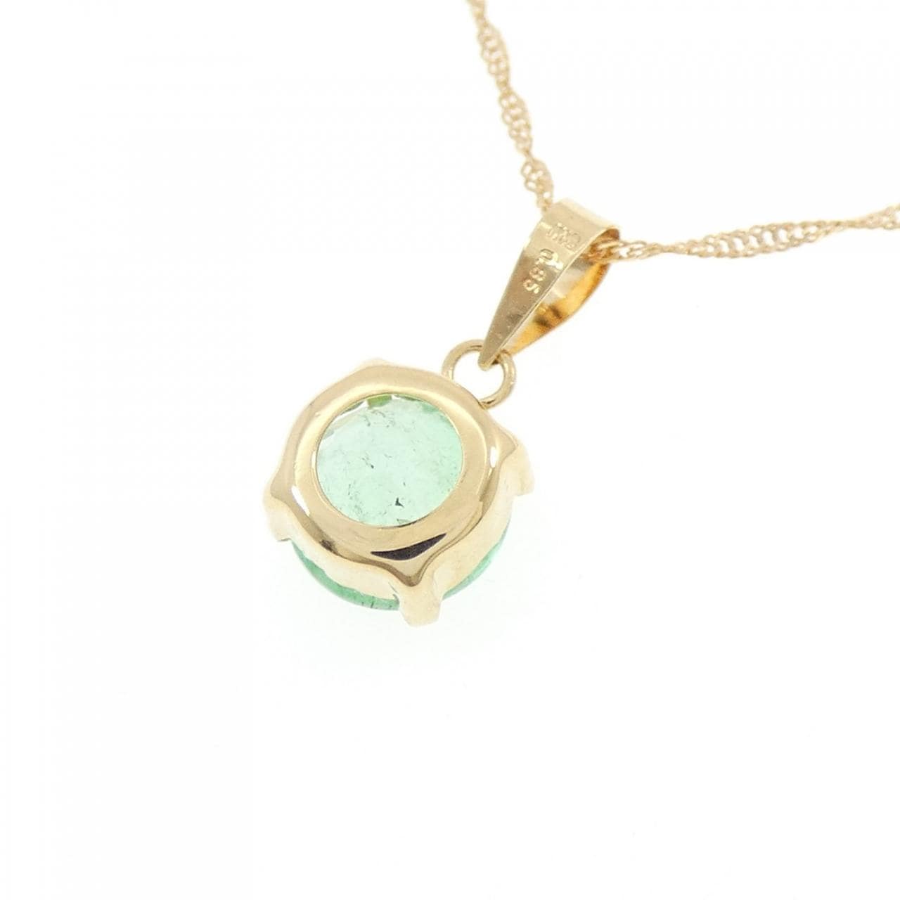 K18YG エメラルド ネックレス 0.85CT