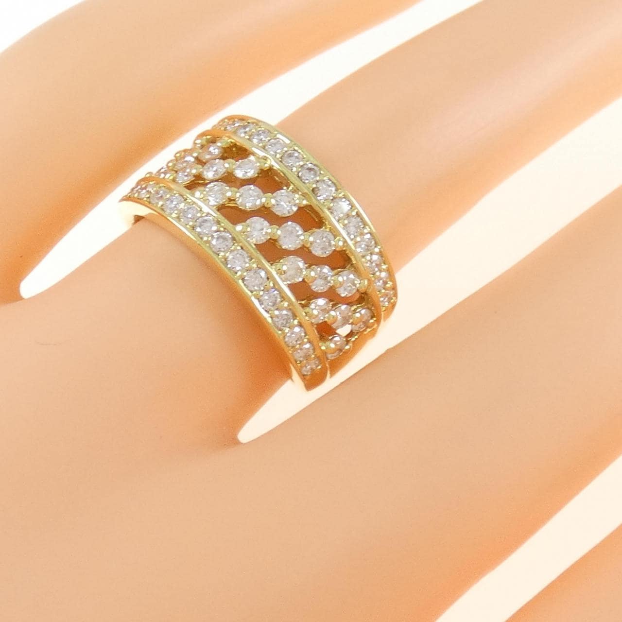 K18YG ダイヤモンド リング 1.00CT