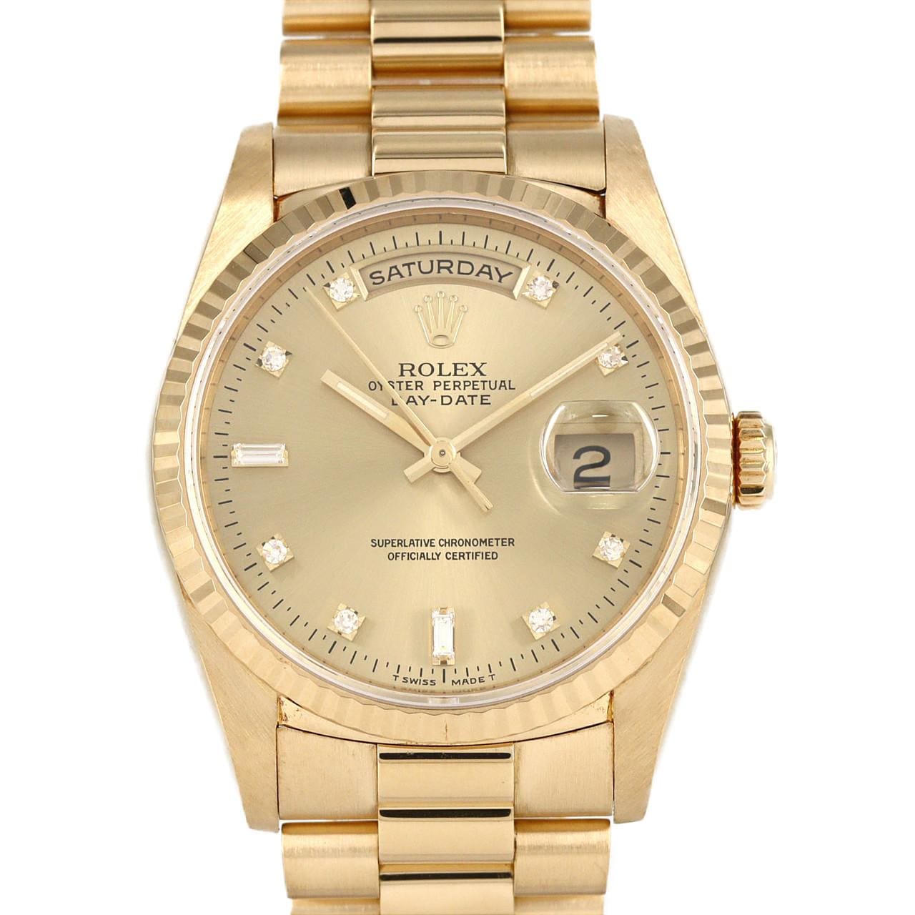 ロレックス デイデイト 18238A. YG 自動巻 W番