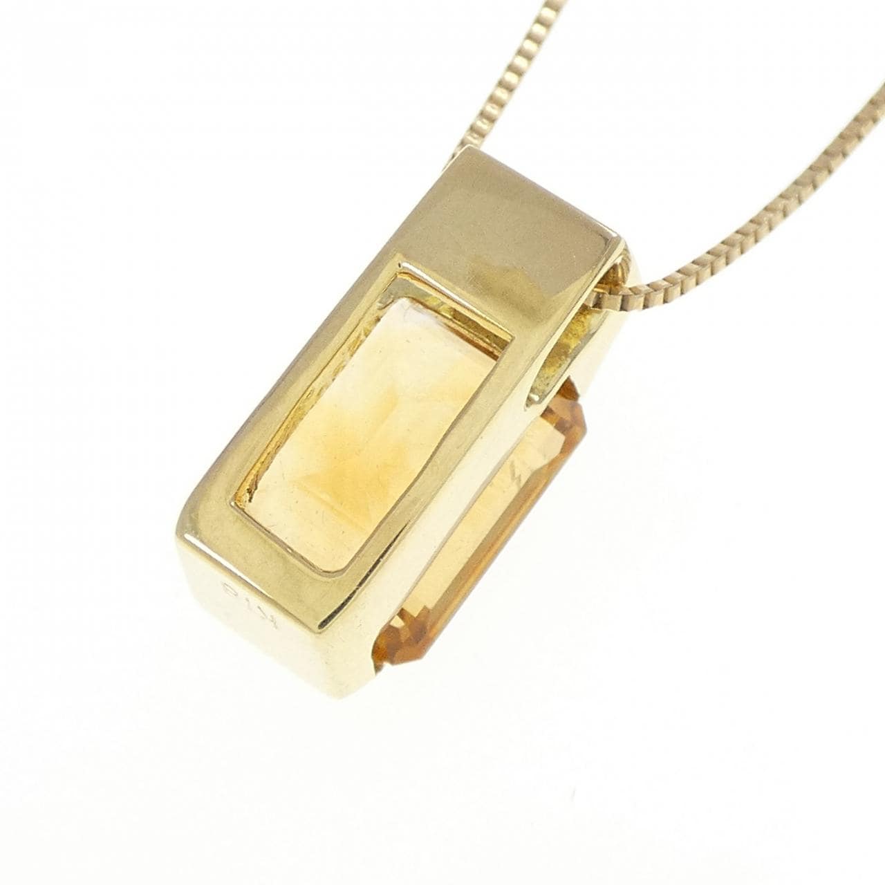 K18YG シトリン ネックレス