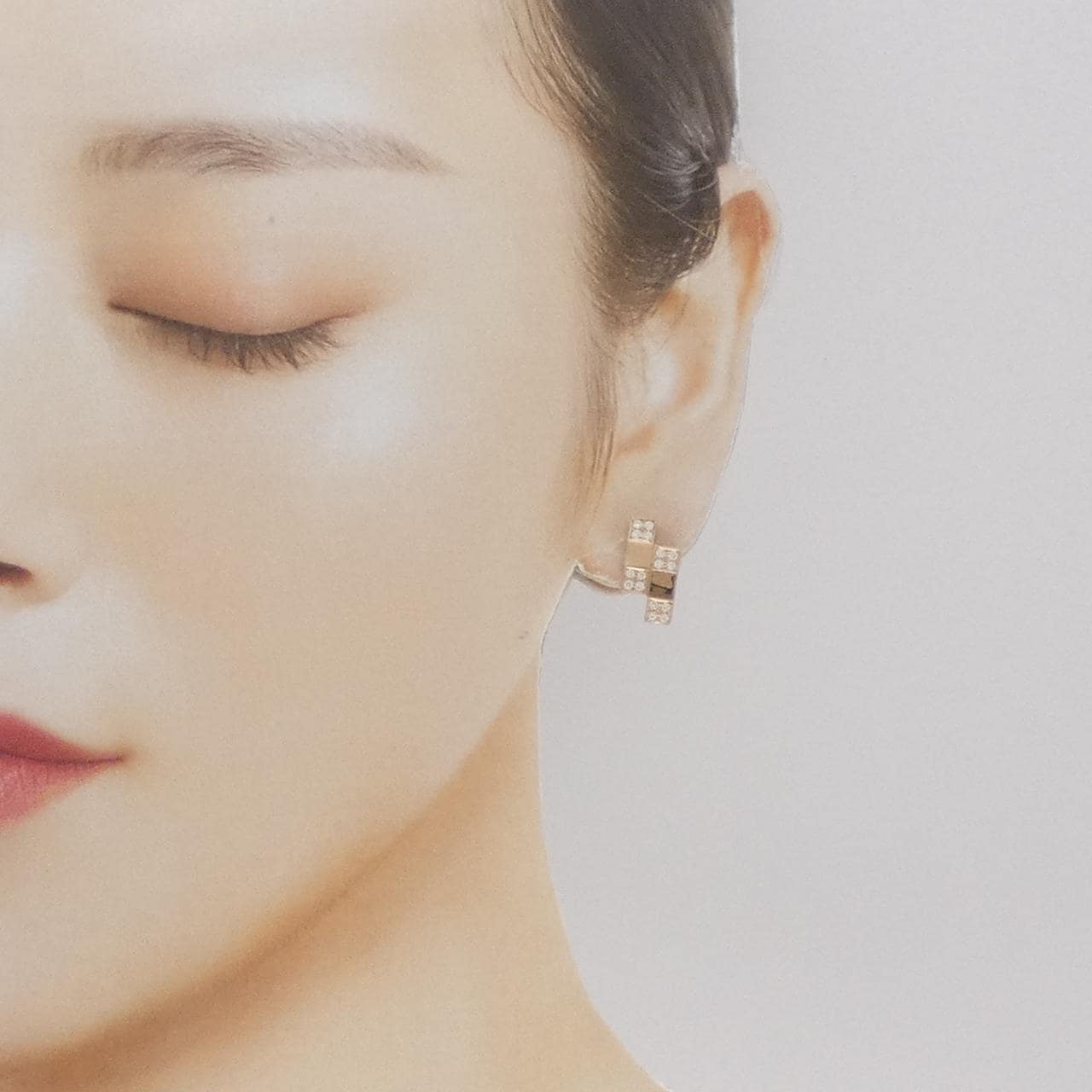 K18PG ダイヤモンド ピアス 0.32CT