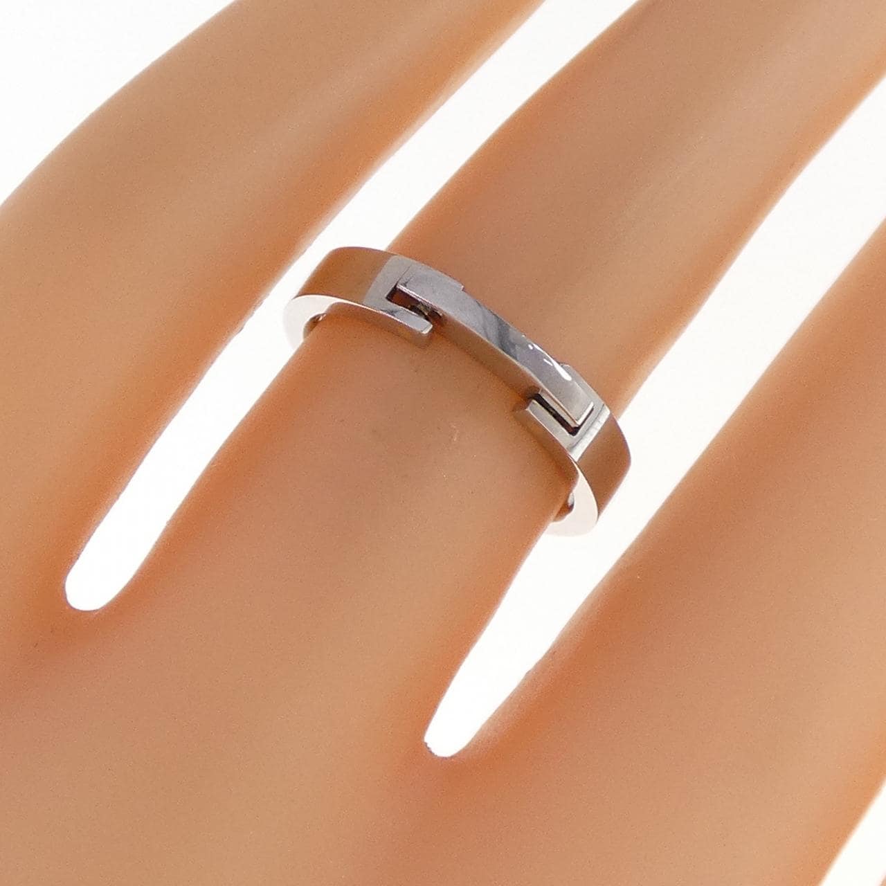 STAR JEWELRY PT950/K18WG 戒指