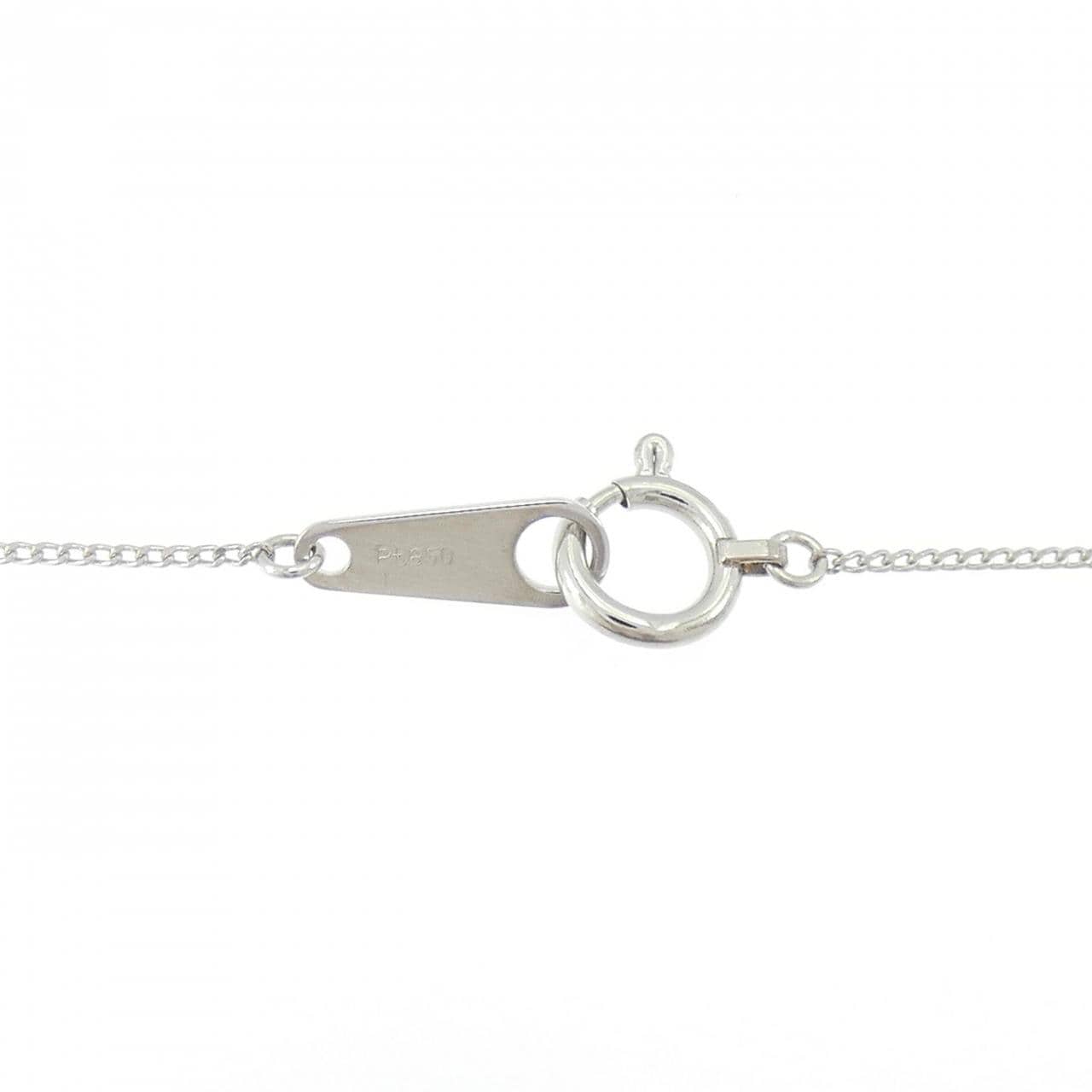 PT900/PT850 オパール ネックレス 0.30CT