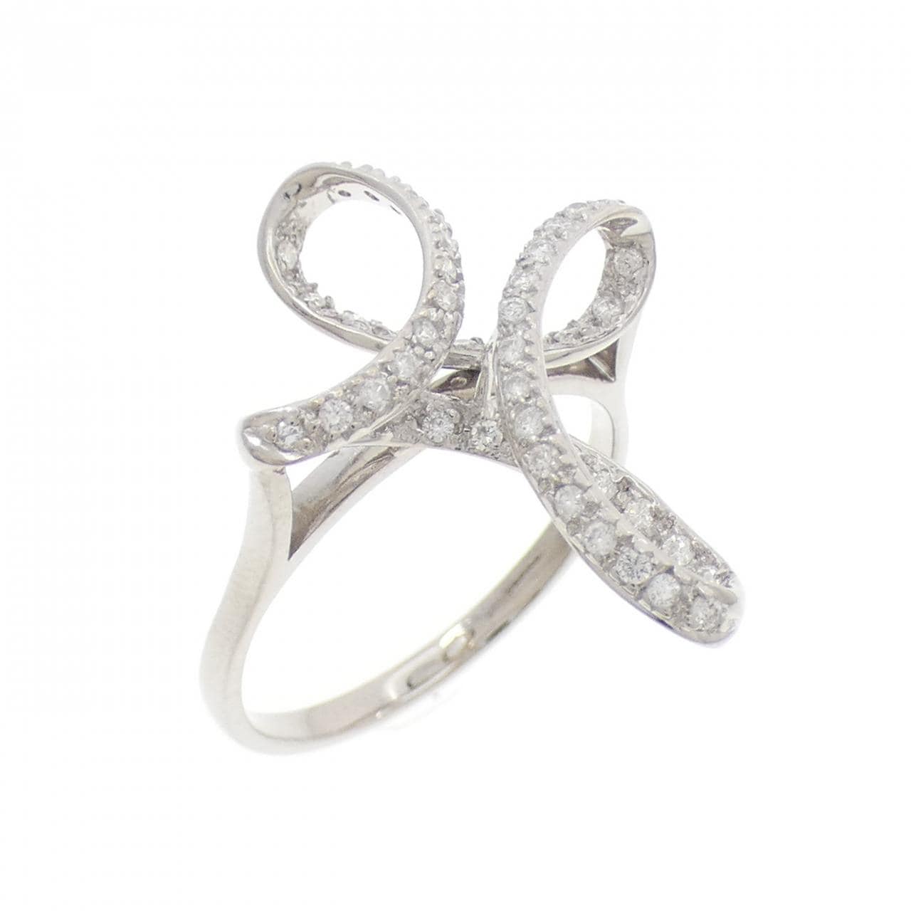 K18WG ダイヤモンド リング 0.25CT