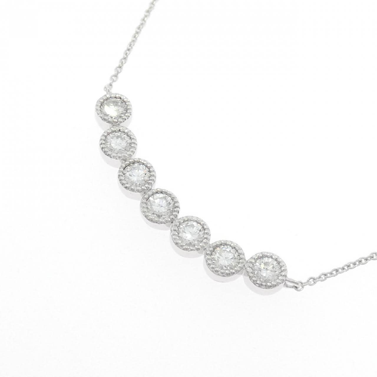 K18WG ダイヤモンド ネックレス 0.56CT