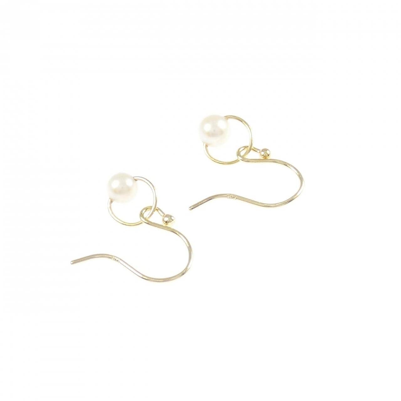 K18YG アコヤパール ピアス 3.4mm