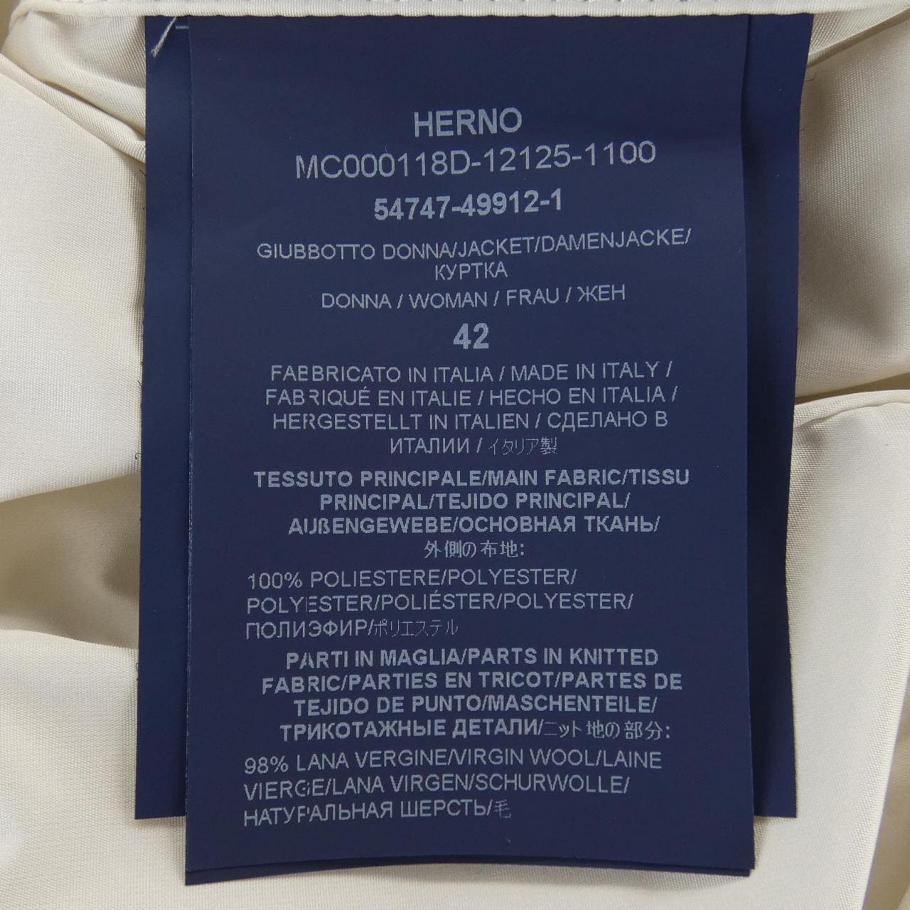 ヘルノ Herno MC000118D ジャケット