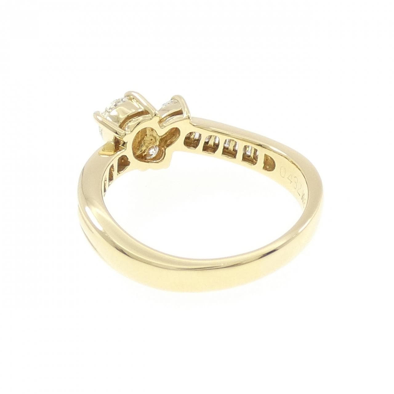 K18YG ダイヤモンド リング 0.432CT