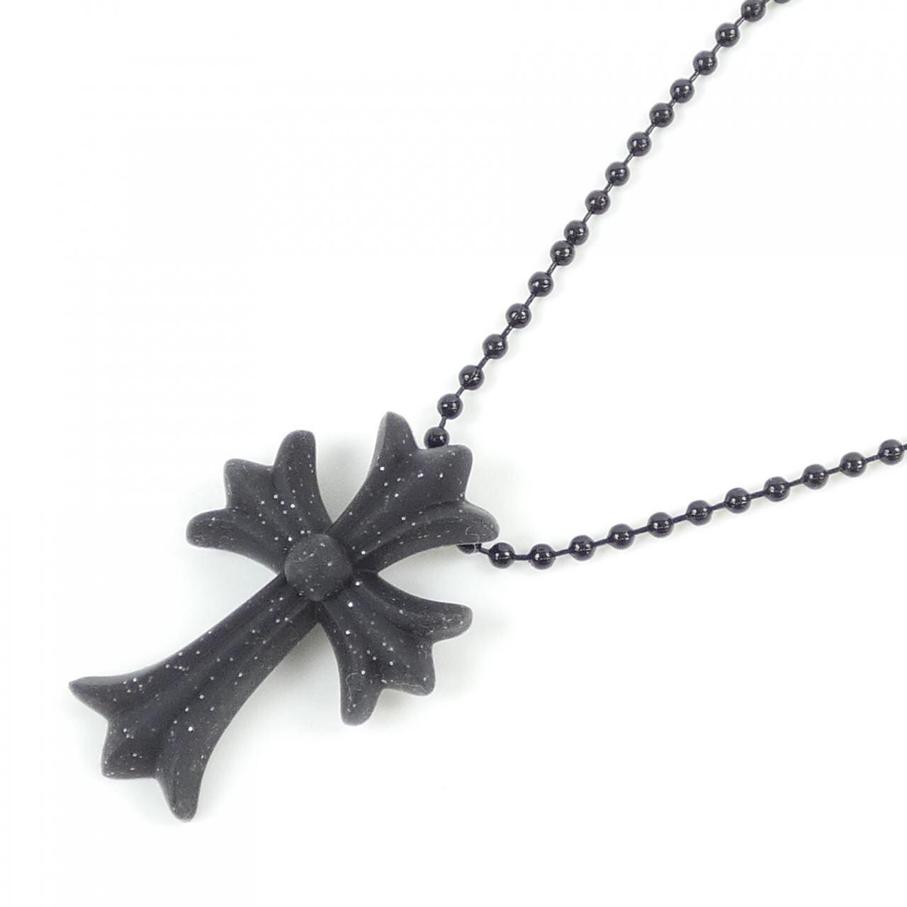 クロムハーツ CHROME HEARTS CH CRS SML PLSTC MATTE BLK GLR BALL CHAI 604175364AHXXXX445 ペンダント