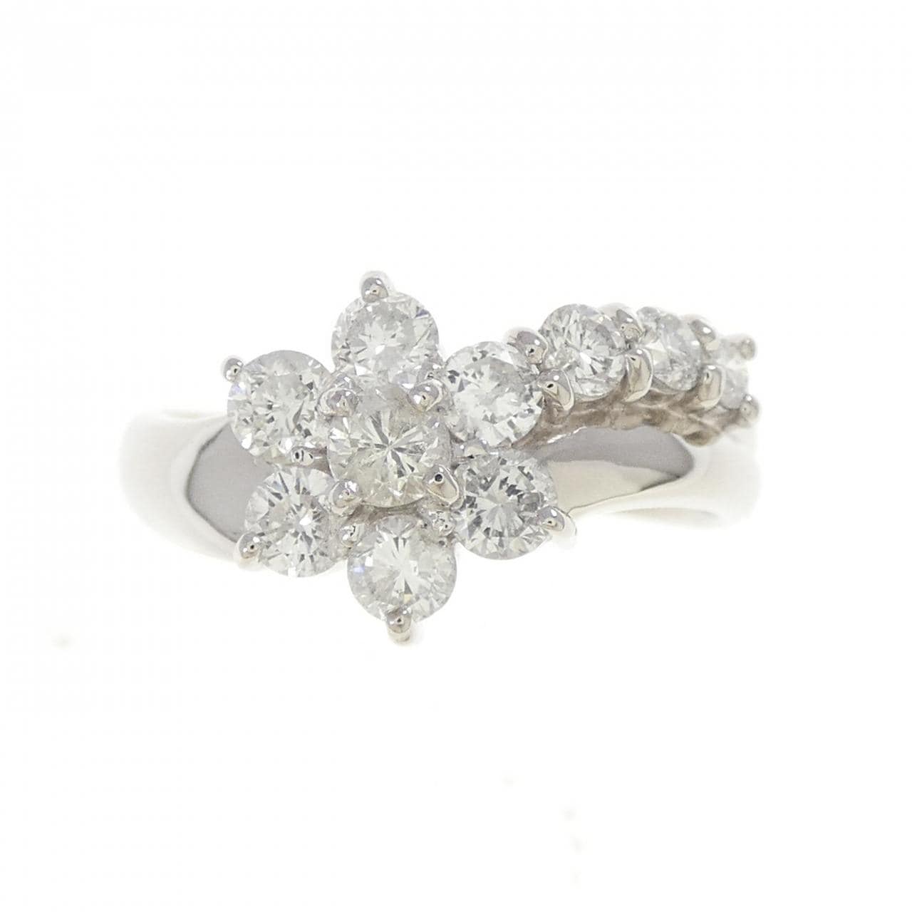 PT900 フラワー ダイヤモンド リング 1.00CT