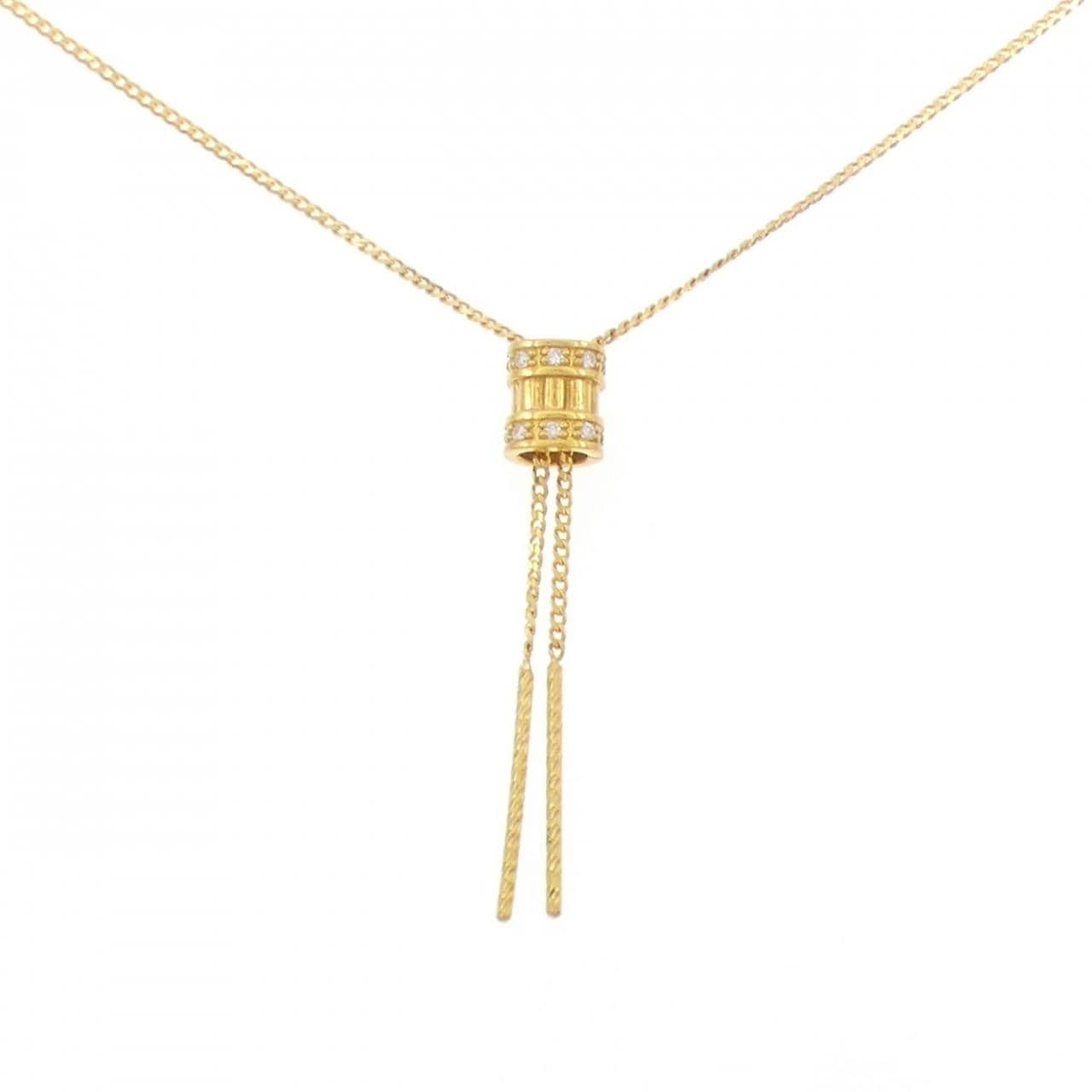 K24YG ダイヤモンド ネックレス 0.03CT