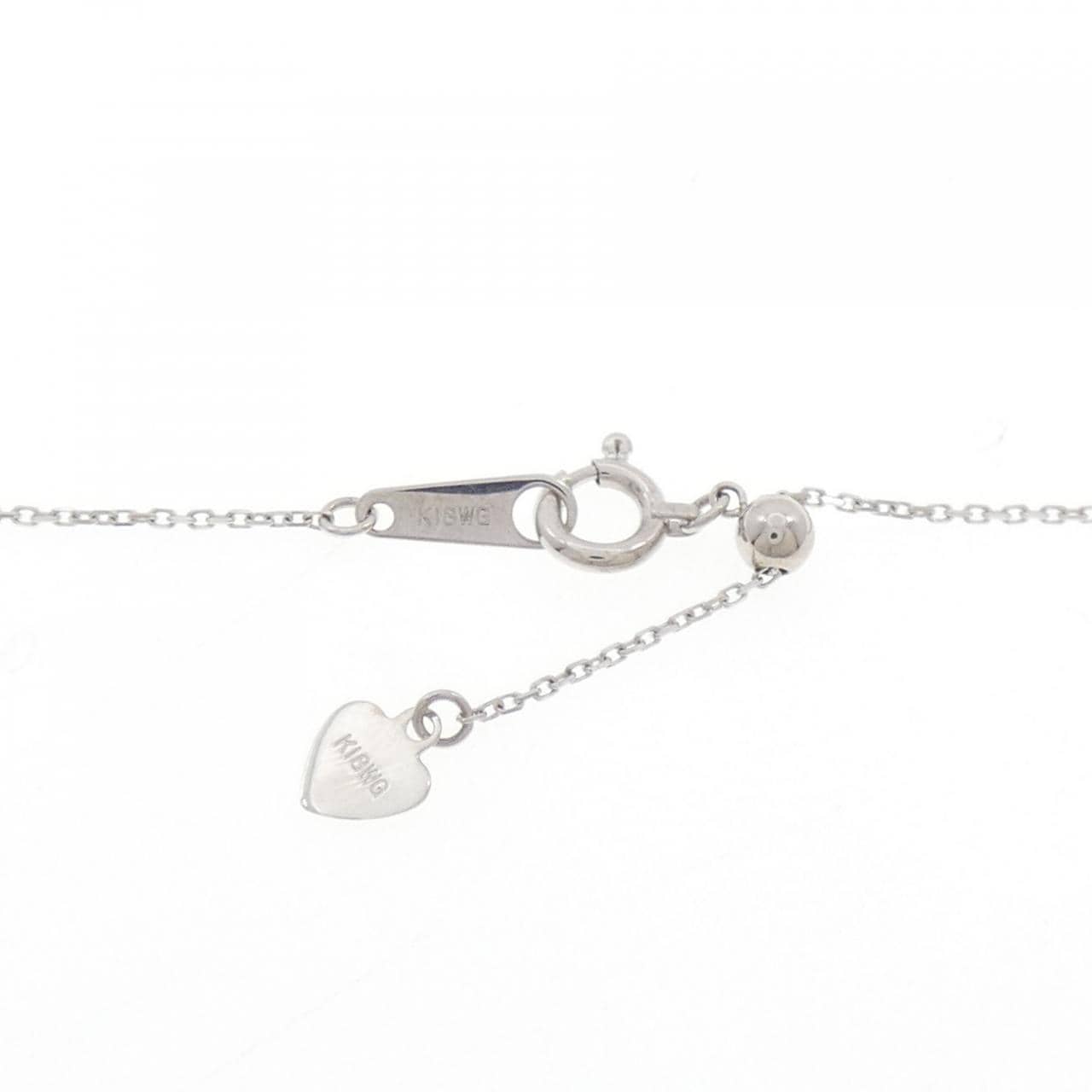 K18WG 双向钻石项链 0.088克拉