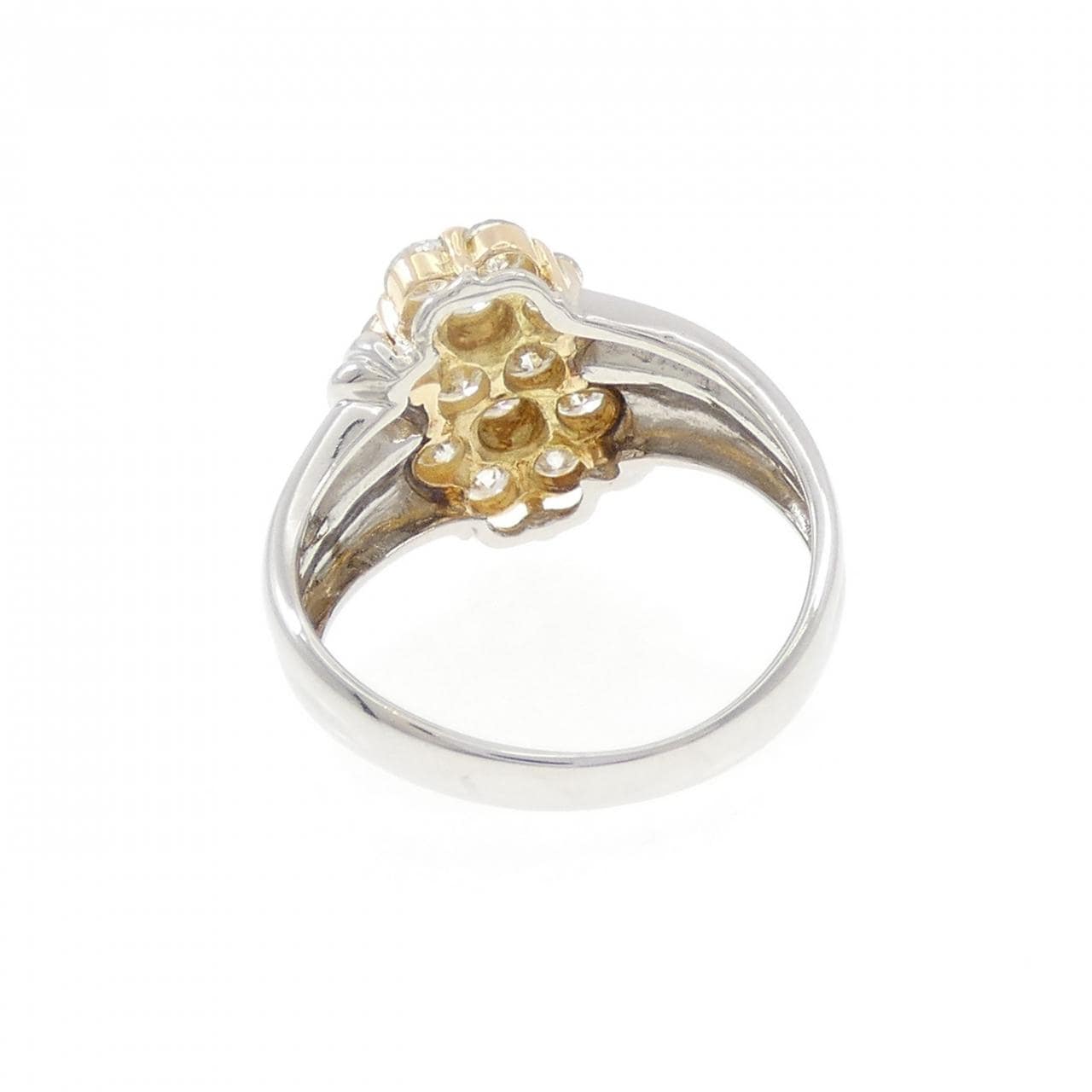 K18YG/PT900 ダイヤモンド リング 1.00CT