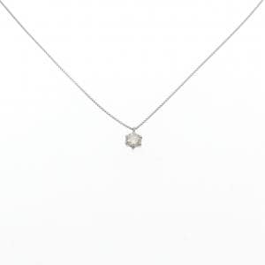PT900/PT850 ソリティア ダイヤモンド ネックレス 0.30CT