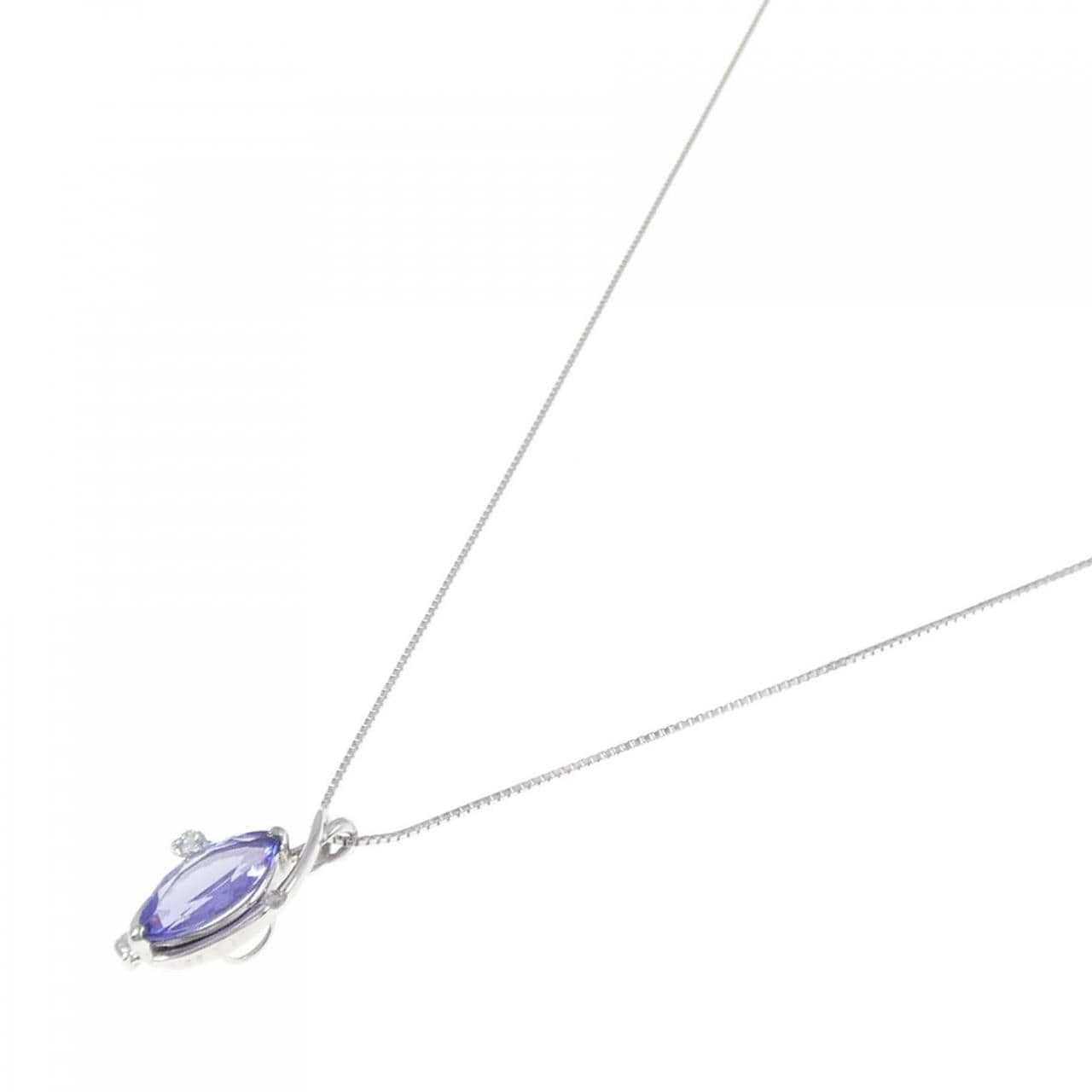 K18WG Tanzanite necklace 1.66CT