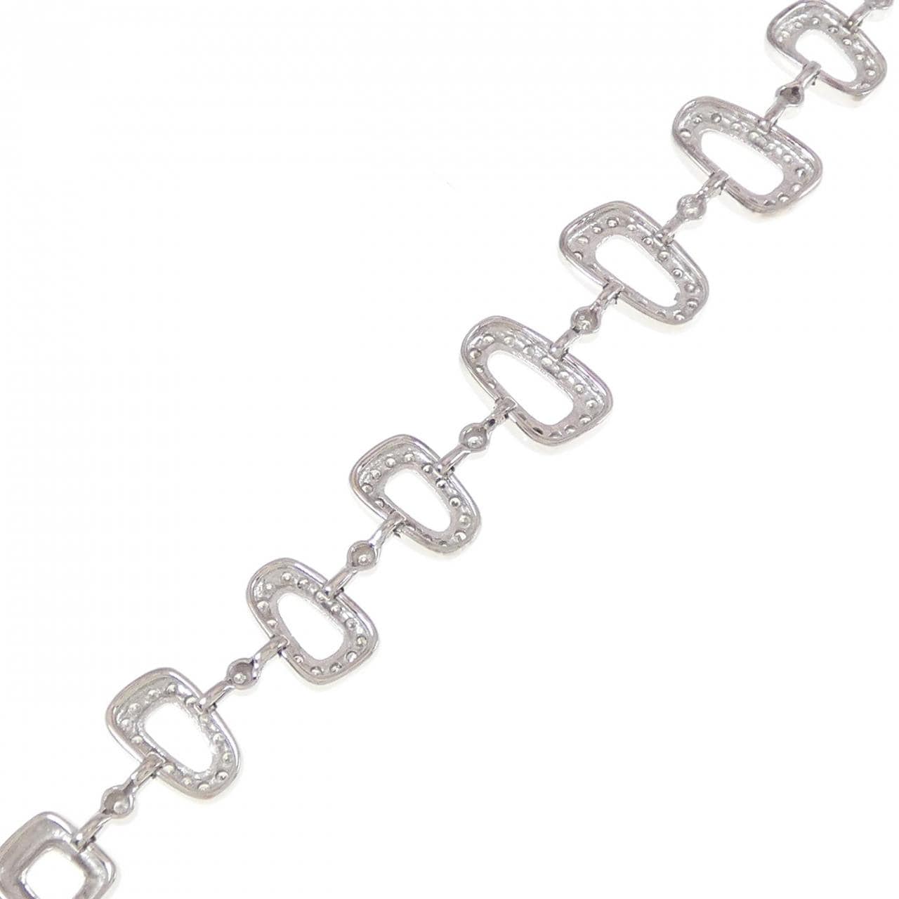 K18WG ダイヤモンド ブレスレット 1.00CT