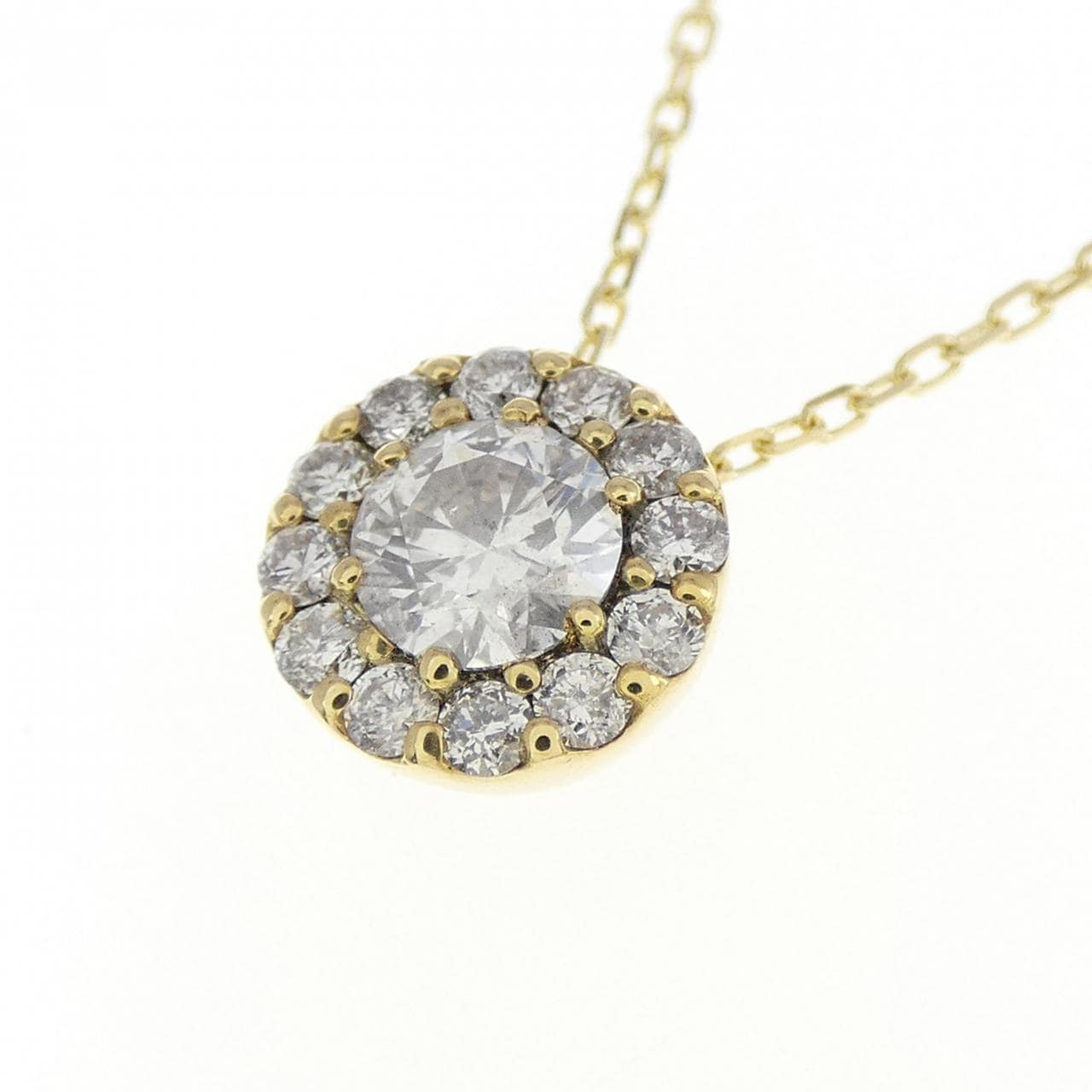K18YG ダイヤモンド ネックレス 0.303CT