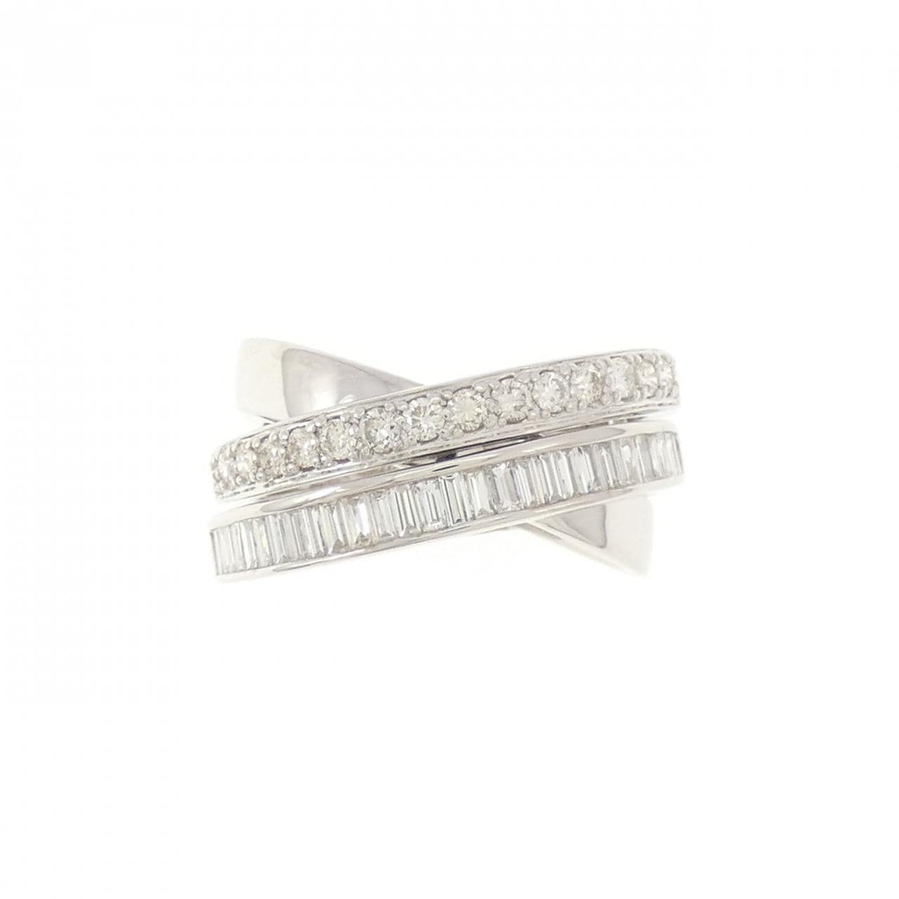 K18WG ダイヤモンド リング 1.05CT