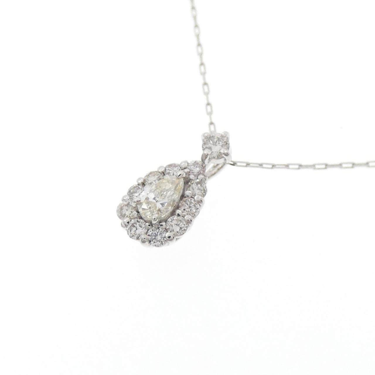 【新品】PT900/PT850 ダイヤモンド ネックレス 0.18CT