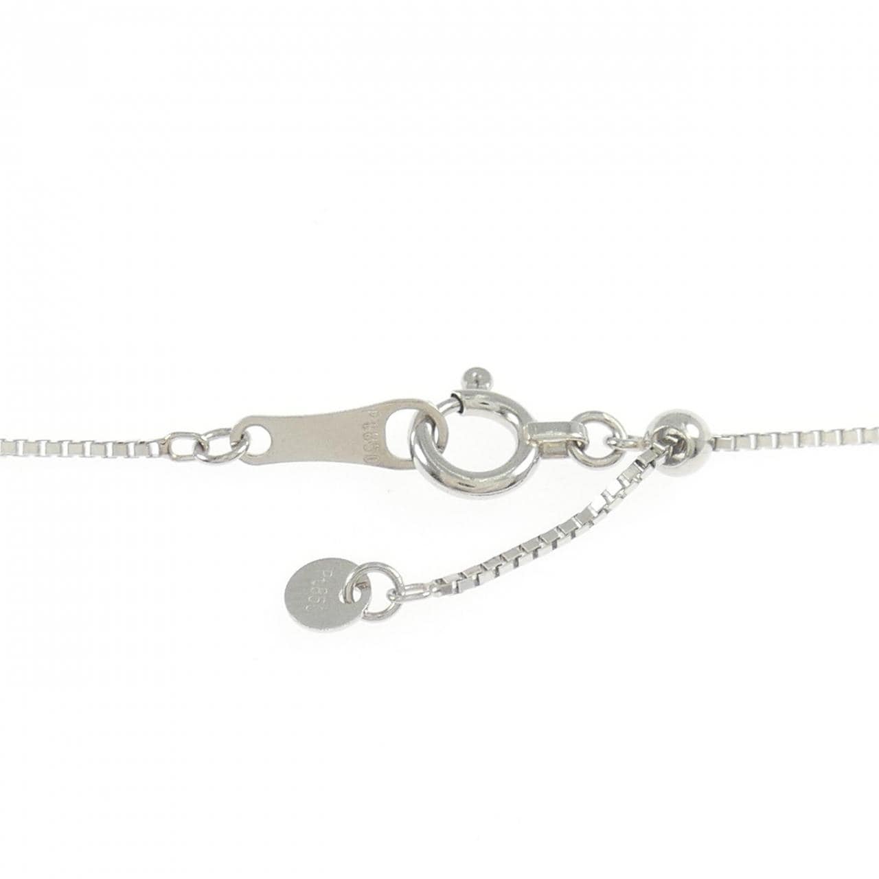 PT900/PT850 ダイヤモンド ネックレス 0.651CT D SI1 ペアシェイプ