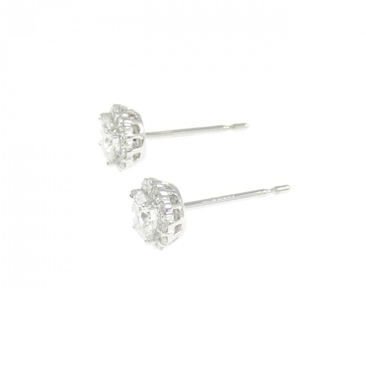 【新品】PT900 ダイヤモンド ピアス 0.287CT 0.282CT D VS2 VG