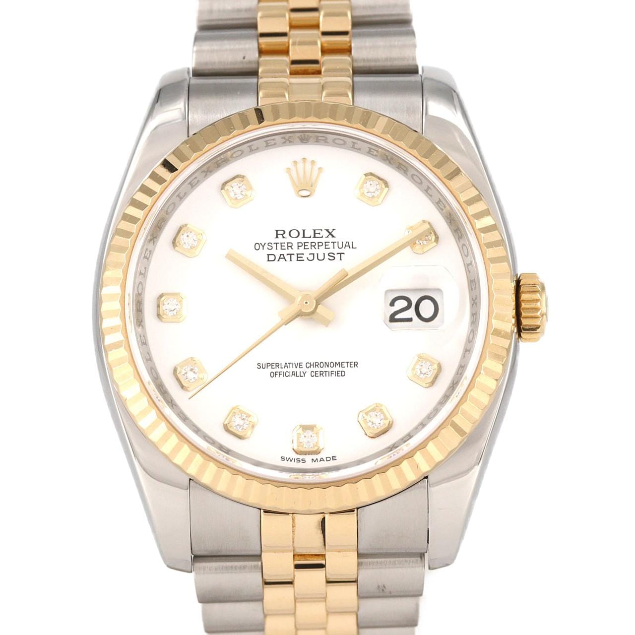 ロレックス デイトジャスト 116233G SSxYG 自動巻 V番